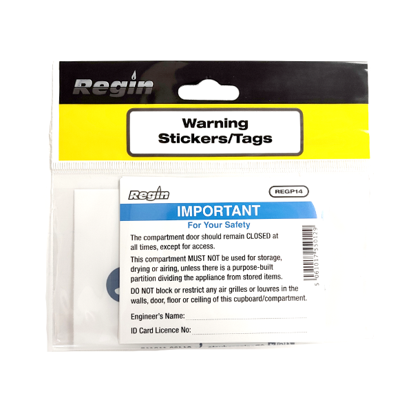 Discreet White Compartment Sticker (x8)