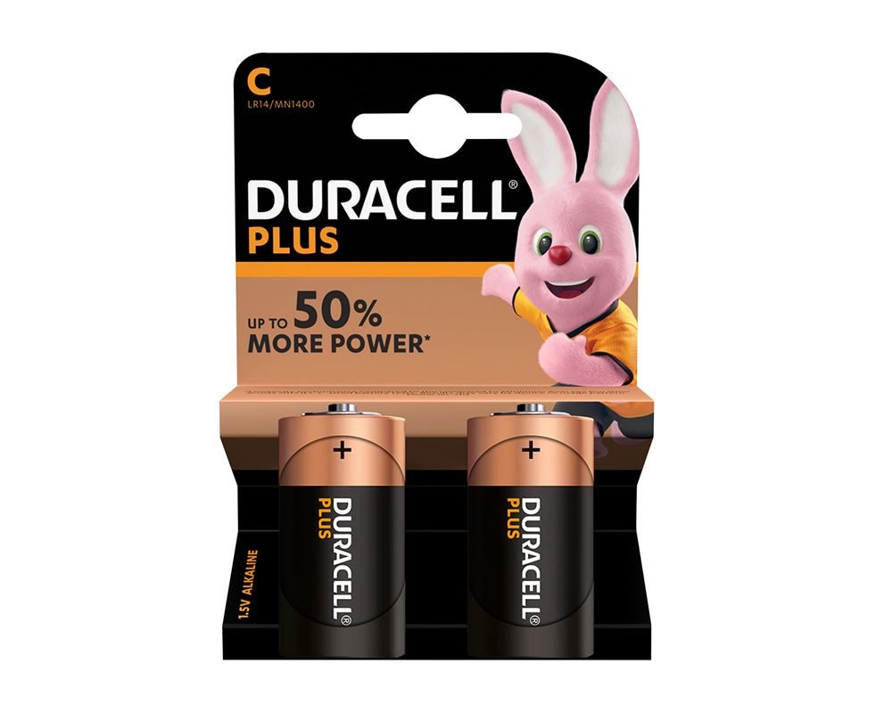 Duracell C Batteries 2 x C (LR14) 1.5V - Regin Products Ltd